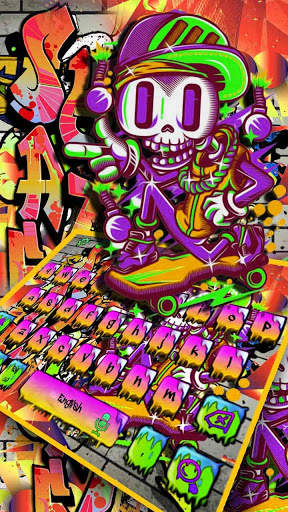 Skate Graffiti Keyboard Theme screenshot 3
