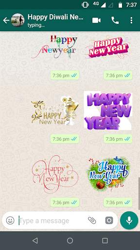 New Year Stickers for WhatsApp screenshot 6