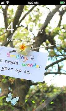 Butterfly Lock Screen 1 تصوير الشاشة