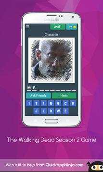 The Walking Dead Season 2 Game. Characters. Quiz. screenshot 1