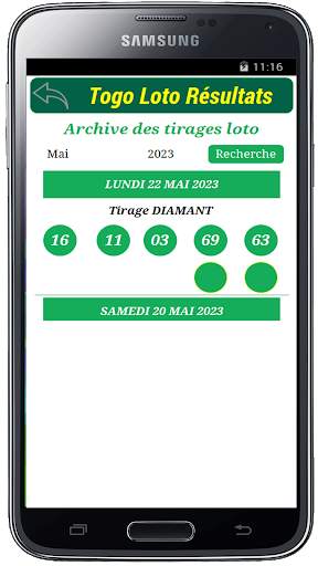 Loto Resultats du Togo 4 تصوير الشاشة