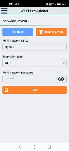 WiFi Provisioner screenshot 2