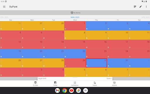 Shift Schedule(Roster) & Alarm screenshot 10