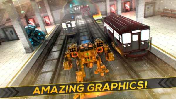 Subway Robots - Steel Racing screenshot 8