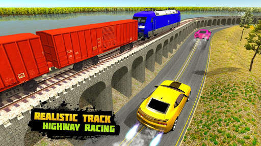 Car vs Train: High Speed Racing Game screenshot 5