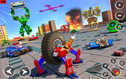 Spider Wheel Robot Car Game 3d screenshot 4