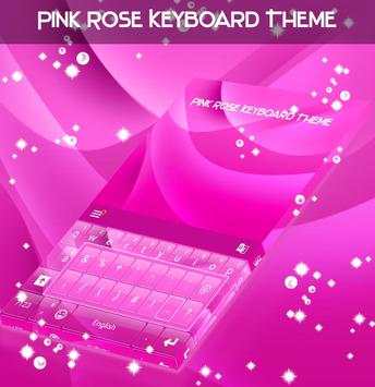 Pink Rose Keyboard Theme screenshot 1