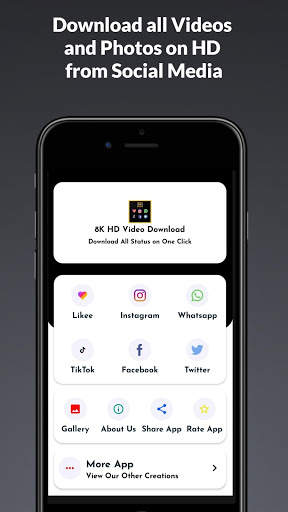 8K HD Video Downloader App - 2021 screenshot 2