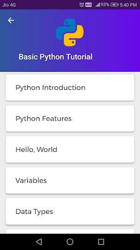 Python Offline Tutorial and Compiler screenshot 2