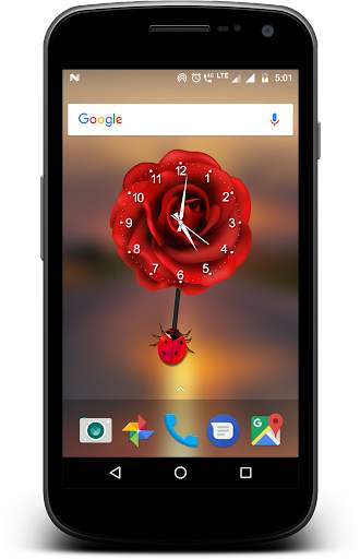 Rose Pendulum Clock Live wallp screenshot 9