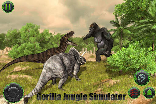 Angry gorilla vs Dinosaur: Wild Jungle Battle screenshot 7