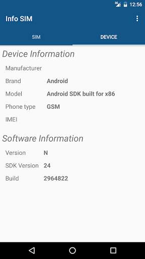 Info SIM screenshot 2