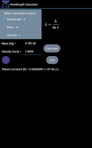 Wavelength Calculator Lite скриншот 3