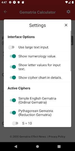 GEN Gematria Calculator screenshot 3