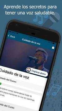 Entrenador Vocal - Clases de canto afinar la voz. screenshot 2