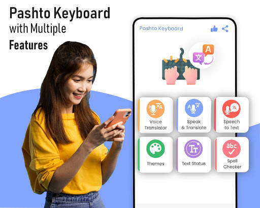 Pashto Keyboard: Pushto Typing screenshot 1