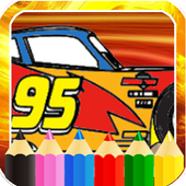 Cars Race 3 Coloring Book icon