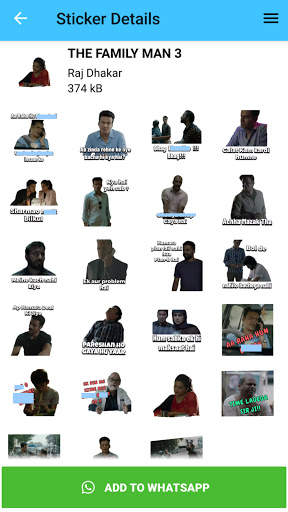 The Family Man 2 Stickers For WhatsApp - WASticker screenshot 5