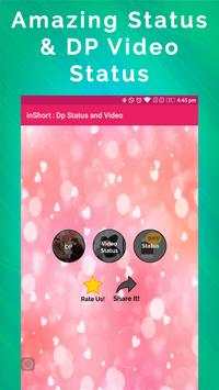 inShort : Dp Status and Video screenshot 1