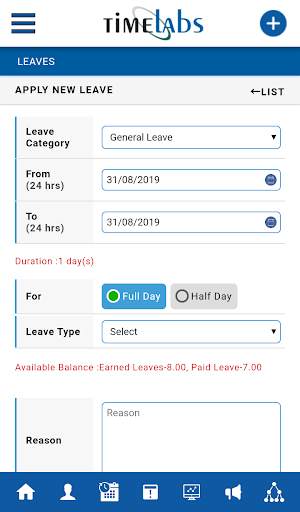 Timelabs Employee Self Service скриншот 6