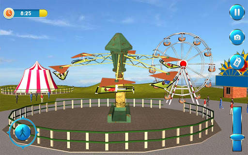 Theme Park Fun Swings Ride скриншот 11