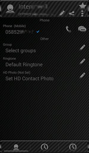 Theme Black Carbon RocketDial screenshot 4