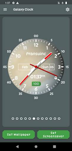 Galaxy Clock Live Wallpapers screenshot 6