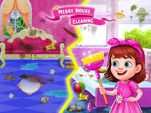 Princess Messy House Cleaning : Girls Activities screenshot 5