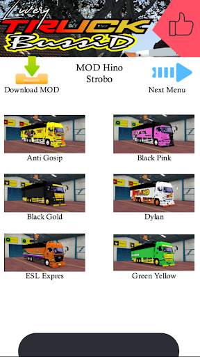 Mod Truck Bussid Full Strobo screenshot 2