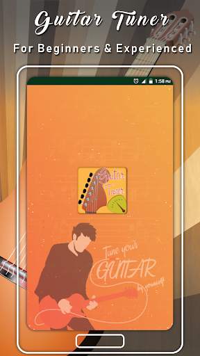 Tune Acoustic Guitar with Real Guitar Tuner App screenshot 1