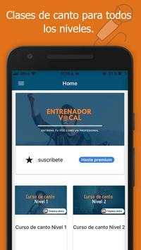 Entrenador Vocal - Clases de canto afinar la voz. screenshot 1