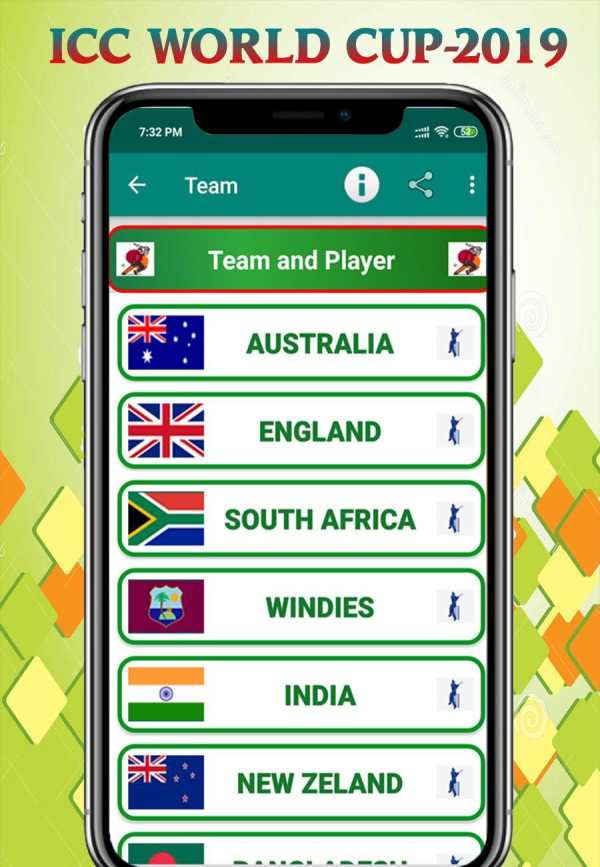 Cricket world cup 2019 (Schedule, Team) screenshot 2