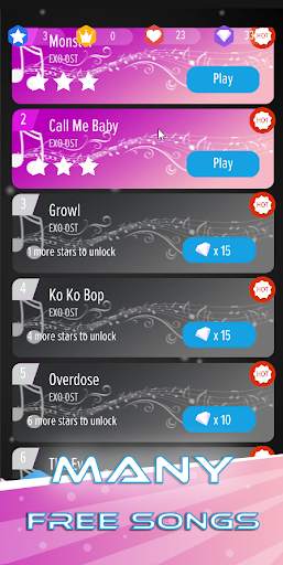 EXO Perfect Piano Tiles screenshot 6