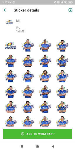 IPL 2020 WhatsApp Sticker screenshot 1