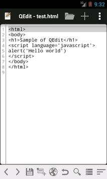 QEdit - Script Editor скриншот 2
