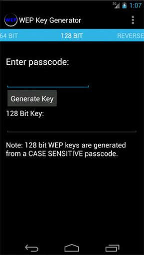 WEP Key Generator screenshot 2