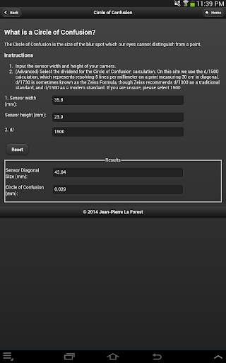 Camera Calculators screenshot 3