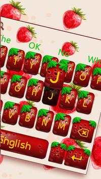 Realistic strawberry keyboard theme screenshot 2