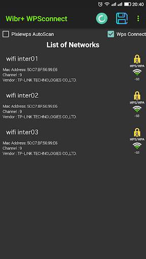 WIBR plus - wifi wpa wps connect screenshot 1