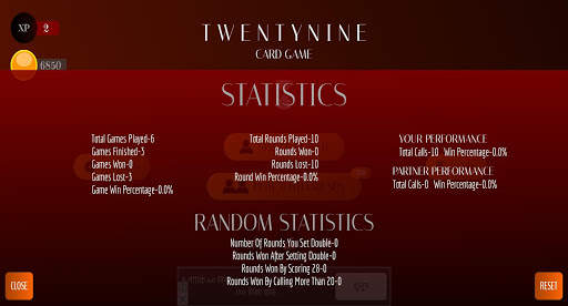 29 Card Game Lite screenshot 6