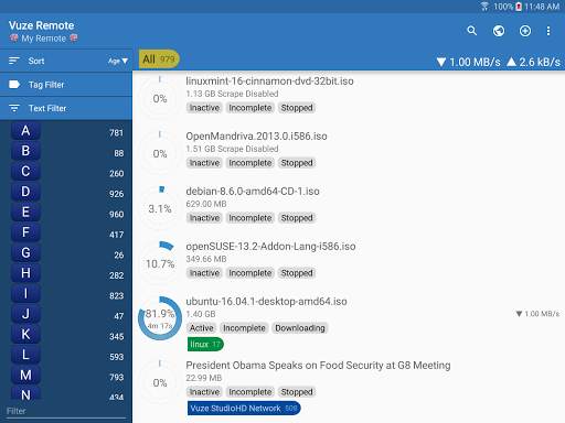 Vuze Remote screenshot 21