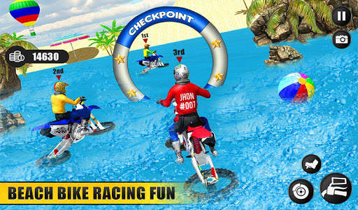 Beach Water Surfer Dirt Bike: Free Racing Games 3D screenshot 12