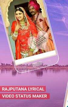 Rajputana Photo Lyrical Video Status Maker screenshot 2