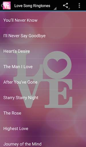 Love Song Ringtones screenshot 4