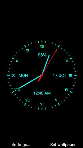 Analog Clock Live Wallpaper screenshot 5
