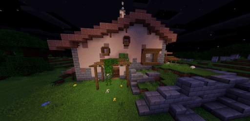 Pink House for girls in Minecraft PE screenshot 2