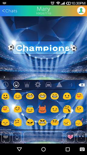 Soccer Champion Keyboard Theme screenshot 2