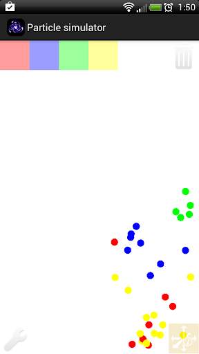 Particle simulator screenshot 3