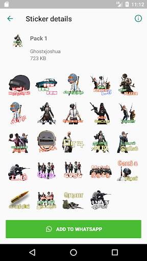 tamil pubg sticker screenshot 3