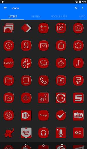 Red Icon Pack 12 تصوير الشاشة